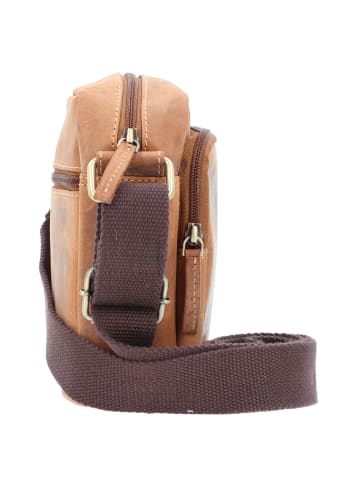 Greenburry High-Class Nappa Henkeltasche Leder 25 cm in brown