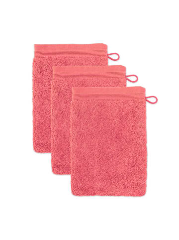Möve Waschhandschuh Superwuschel 3er Pack in coral