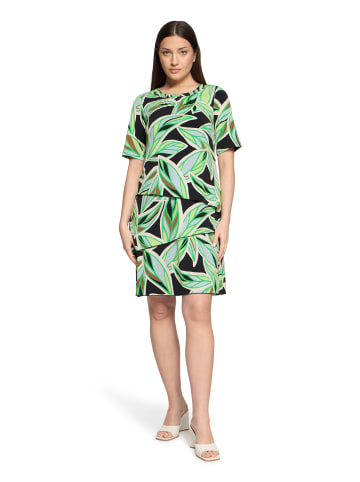 Betty Barclay Stufenkleid kurzarm in Green/Cream