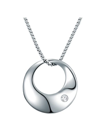 Lulu & Jane Kette mit Anhänger Sterling Silber Diamant weiß in silber