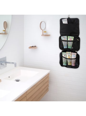 Mr. & Mrs. Panda beauty case Frosch Liebe ohne Spruch in Grau Pastell