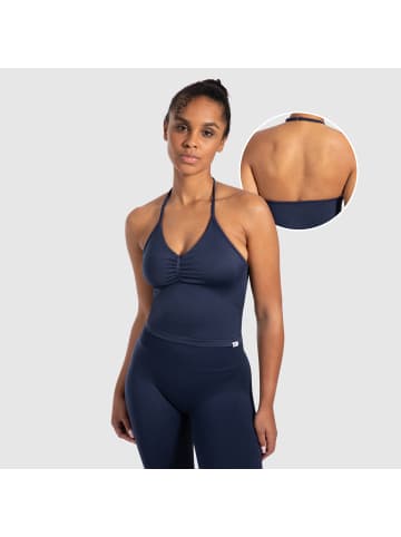 SMILODOX Crop Top Malena in Marineblau