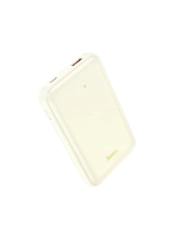 HOCO Powerbank 10 000 mAh PD QC3.0 3A 22.5W Q21 in Weiß 1x USB-A, 1x USB-C in Weiß