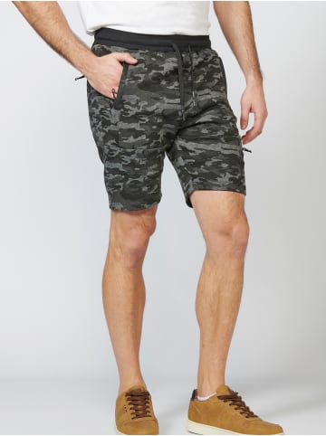 KOROSHI JOGGER INTERLOCK PRINT SHORTS in CAMUFLAJE / KAMOUFLAGE
