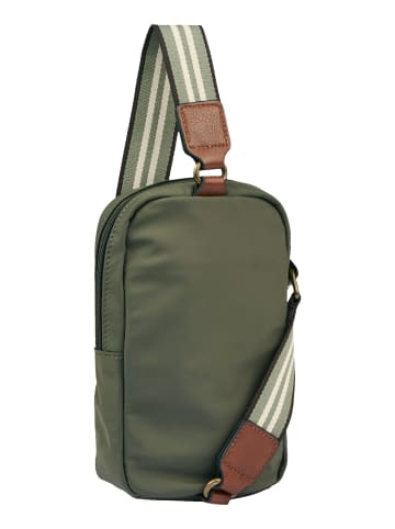 Camel Active Umhängetasche mit verstellbarem Riemen in Khaki