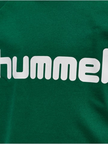 Hummel Hummel Cotton Kapuzenpullover Hmlgo Multisport Unisex Kinder Atmungsaktiv in EVERGREEN