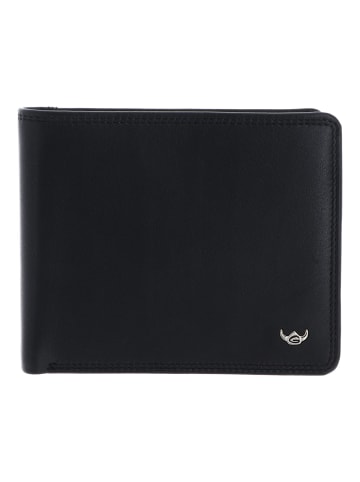 Golden Head Polo Geldbörse RFID Schutz Leder 12 cm schwarz