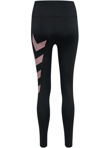Hummel Hummel Leggings Hmlparis Damen in BLACK/WOODROSE