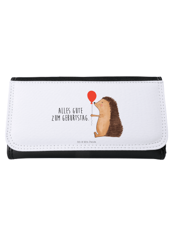 Mr. & Mrs. Panda Portemonnaie für Damen Igel Luftballon mit Spruch in Weiß