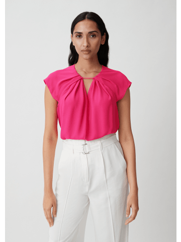 comma Bluse kurzarm in Pink