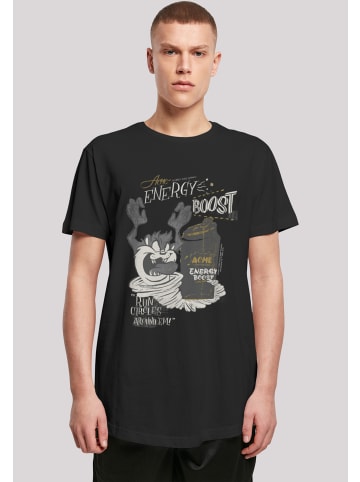 F4NT4STIC Long Cut T-Shirt Looney Tunes Taz Energy Boost in schwarz