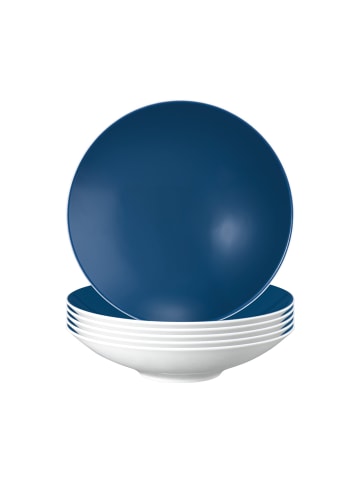 Seltmann Weiden 6er Set Suppenteller Life Fashion ø 20 cm in Classic Blue