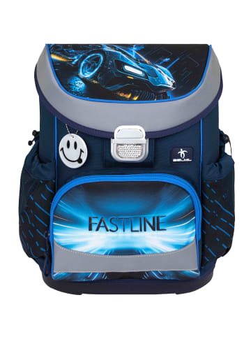 Belmil 4tlg-Set: Schulranzen Set Mini-Fit Fastline in Blau H36xL28xT19 cm