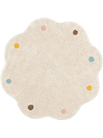 Happy Decor Kids Teppich "Cookie round" in Beige - Ø 120  cm