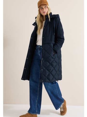 Cecil Mantel mit Strukturmix in Blau