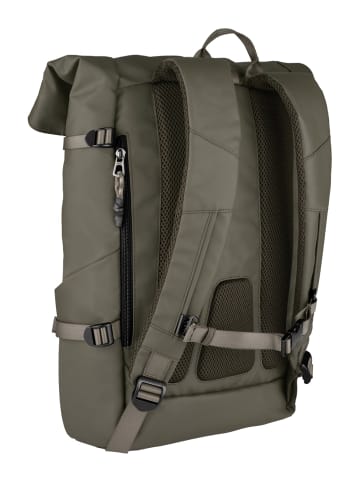 Camel Active EXPLORE Rolltop Rucksack aus Nylon in Khaki