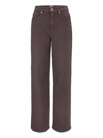 Hessnatur Hessnatur Jeans ALVA Wide Leg GARMENT DYE aus Bio-Baumwolle mit recycelter Baumwolle in kakao braun