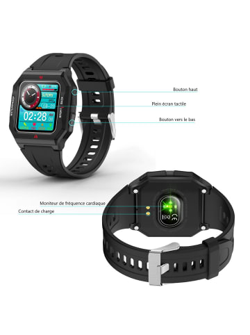 Platyne Multifunktionale Smartwatch in Schwarz