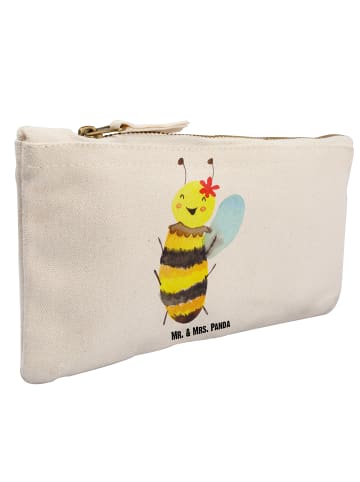 Mr. & Mrs. Panda Schminktasche Biene Happy ohne Spruch in Weiß