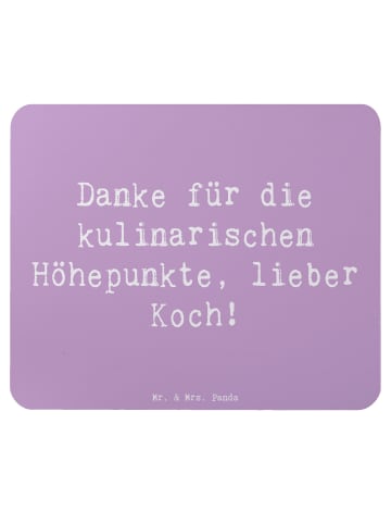 Mr. & Mrs. Panda Mouse Pad Spruch Koch Dankeschön mit Spruch in Lavendeltraum