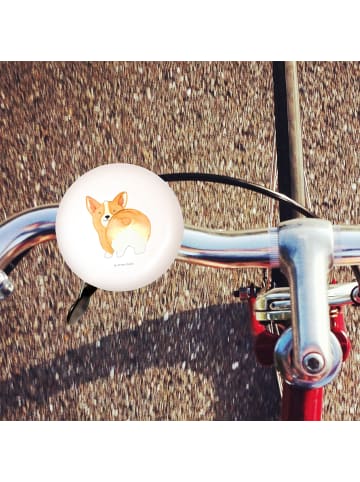Mr. & Mrs. Panda Fahrradklingel Corgi Po ohne Spruch in Weiß