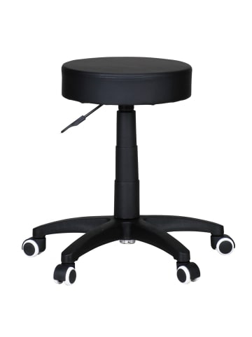 FineBuy Hocker und Sitzsäcke in Schwarz / Kunstleder / 50x50x55