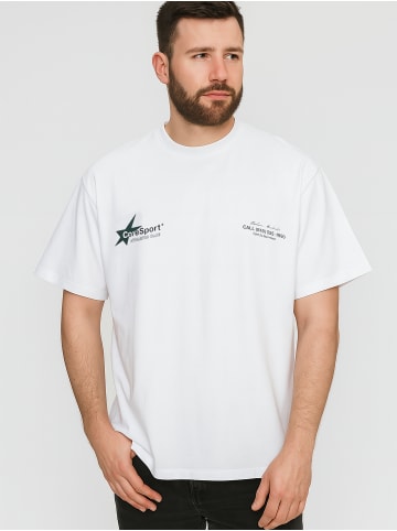 Jack & Jones 2er Set Oversized T-Shirts Rundhals Dropped Shoulder in Weiß