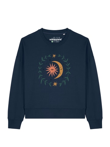 wat? Apparel Sweatshirt Love and flex in Dunkelblau