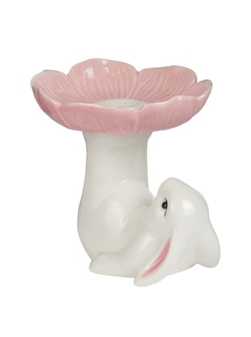 Butlers Deko Hase EASTER mit Blume in Weiß