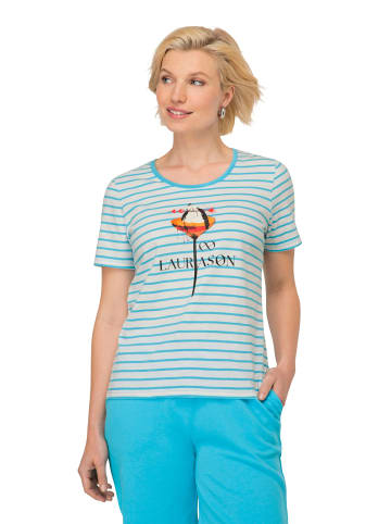 LAURASØN Shirt in türkisblau