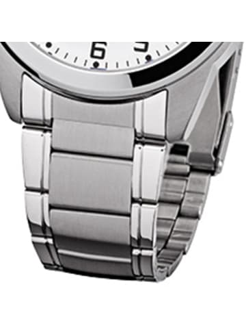 Regent Armbanduhr Regent Metallarmband silber, grau mittel (ca. 39mm)