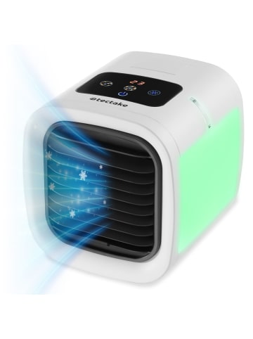 tectake 3in1 Luftkühler Frosty mit LED-Beleuchtung, 2 Kühlstufen, 8W
