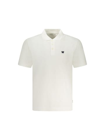 Wrangler Weiß Baumwolle Herren Polo Hemd