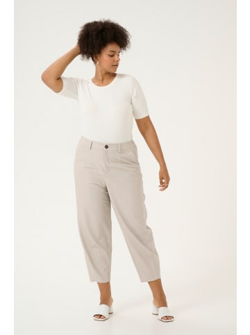 KAFFE curve Pants Suiting KCesta in Feather Gray Melange Pinstripe