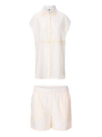 LINGADORE Top & Shorts Off white