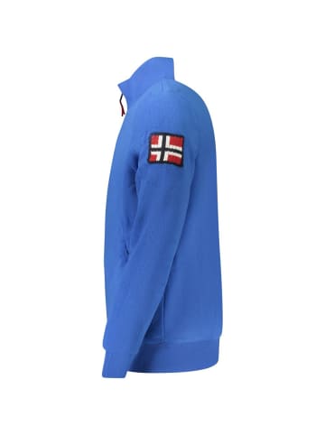 NORWAY 1963 Blau Polyester Herren Sweatshirt