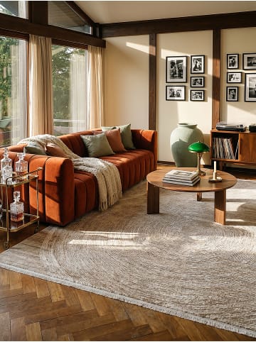 KADIMA DESIGN Teppichläufer Abstrakt pflegeleicht Wohnzimmer Schlafzimmer Flur in Beige