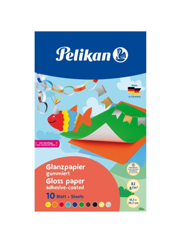 Pelikan Glanzpapier 232 M/10 30x18cm 10 Blatt farbig sortiert