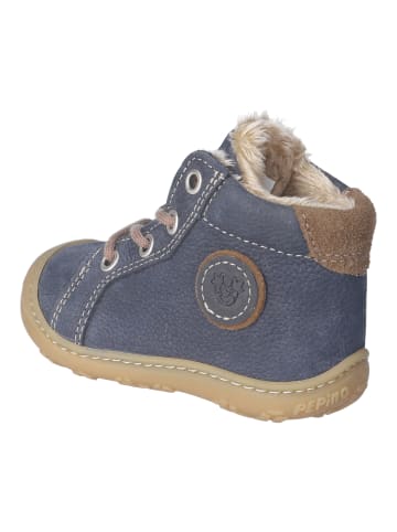PEPINO Lauflern Schnürstiefel Warmfutter in blau