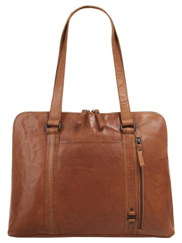 SPIKES & SPARROW Shopper in cognac