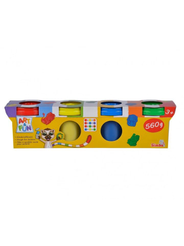 Simba Art&Fun Softknete 4 Dosen 4 x 140g Knete 3 Jahre