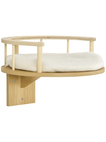 Pawhut Kletterwand Katzen Eiche+Cremeweiß Spanplatte