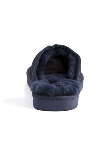 Aus Wooli Slipper Manly in Navy