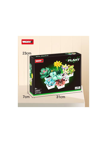 Reobrix WOMA Sukkulenten Pflanzen Klemmbausteine W8842