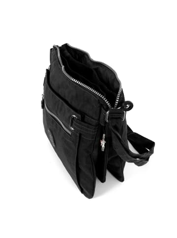 Bag Street Umhängetasche Nylon schwarz ca. 26cm