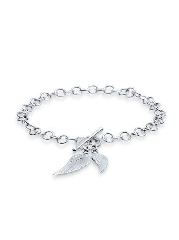 Elli Armband 925 Sterling Silber Bettelarmband, Flügel, T-Bar in Silber