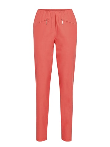 GOLDNER Schlupfhose LOUISA mit Steppnähten in papaya