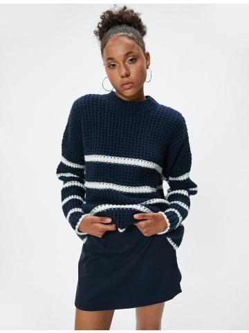 KOTON Sweater in Marineblau Gestreift