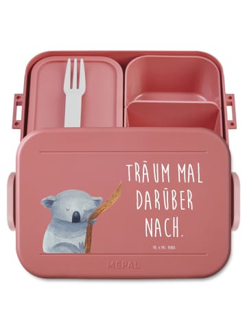 Mr. & Mrs. Panda Brotbüchse Koalabär Motiv mit Spruch in Rot Pastell