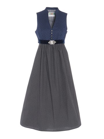 Berwin Elegantes Umstandsdirndl mit Stehkragen & Gürtel